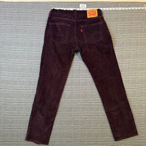 Levi's 511 Men's Pants Burgundy Corduroy Slim Fit Size 33x32